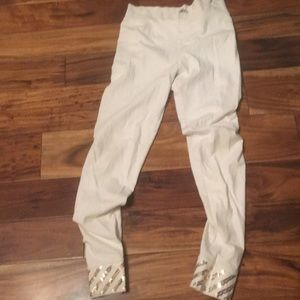 Cream colored leggings